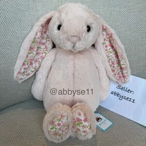Jellycat Blossom Blush Bunny 'Cherry' - Medium - Authentic - BNWT - Fast Ship